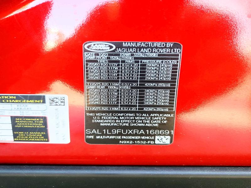 Продажа на аукционе авто 2024 Land Rover Range Rover Sport, vin: SAL1L9FUXRA168691, номер лота: 61917886