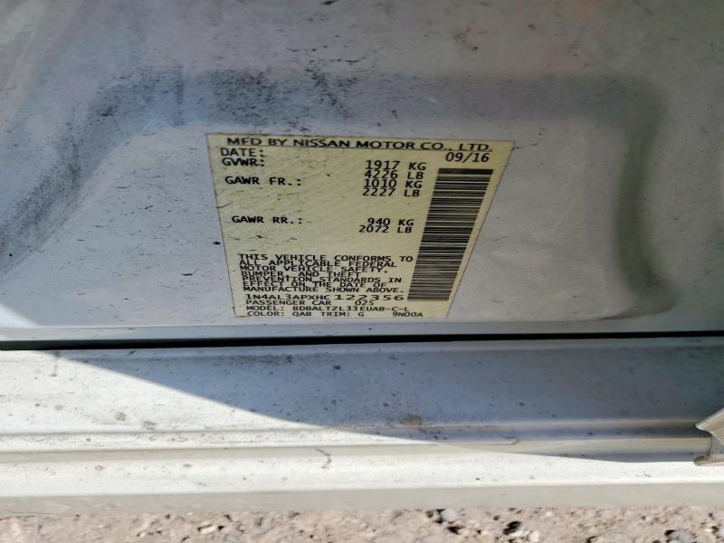 Продажа на аукционе авто 2017 Nissan Altima, vin: 1N4AL3APXHC122356, номер лота: 61925136