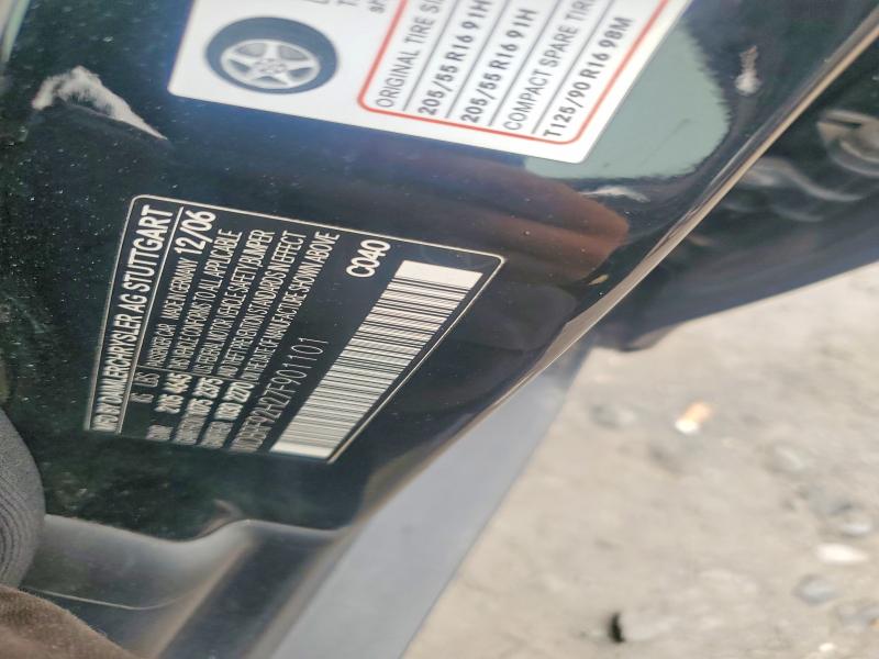 61299276 :رقم المزاد ، WDBRF92H27F901101 vin ، 2007 Mercedes-benz C مزاد بيع