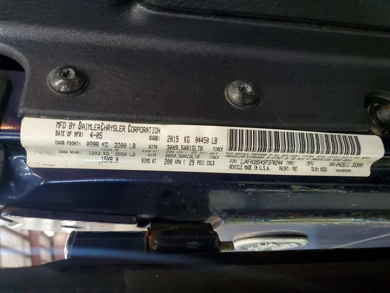 Aukcja sprzedaży 2005 Jeep Wrangler, vin: 1J4FA39S45P370244, numer aukcji: 63179886