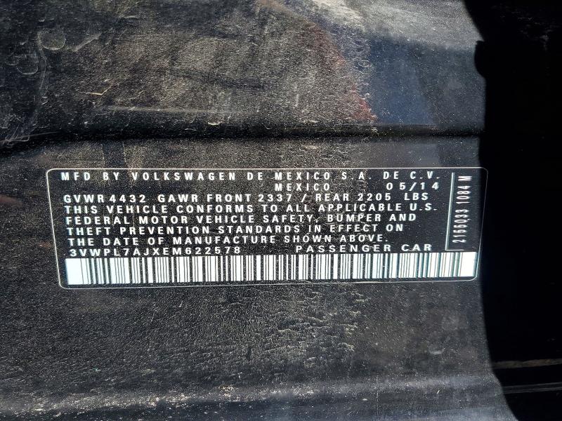 Aukcja sprzedaży 2014 Volkswagen Jetta, vin: 3VWPL7AJXEM622578, numer aukcji: 60219716