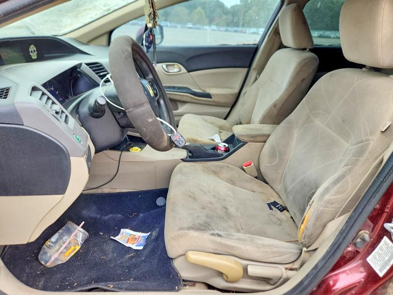 62621186 :رقم المزاد ، 19XFB2F50CE366121 vin ، 2012 Honda Civic مزاد بيع