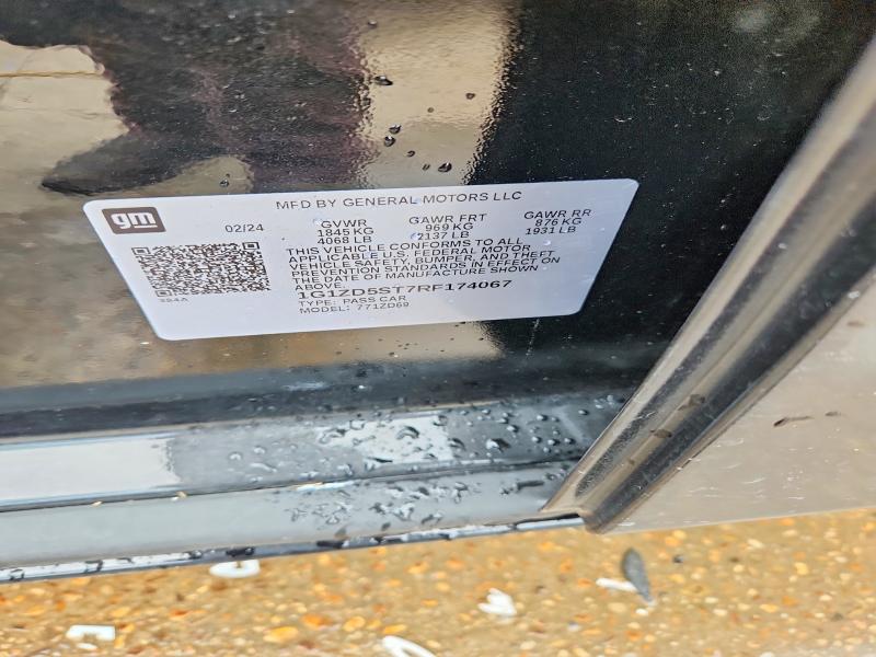 Продажа на аукционе авто 2024 Chevrolet Malibu, vin: 1G1ZD5ST7RF174067, номер лота: 60329806