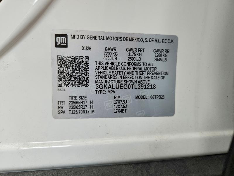 62775266 :رقم المزاد ، 3GKALUEG0TL391218 vin ، 2026 Gmc Terrain مزاد بيع