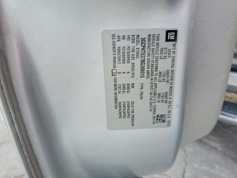 Продажа на аукционе авто 2011 Chevrolet Silverado, vin: 3GCPKTE27BG388010, номер лота: 62154786
