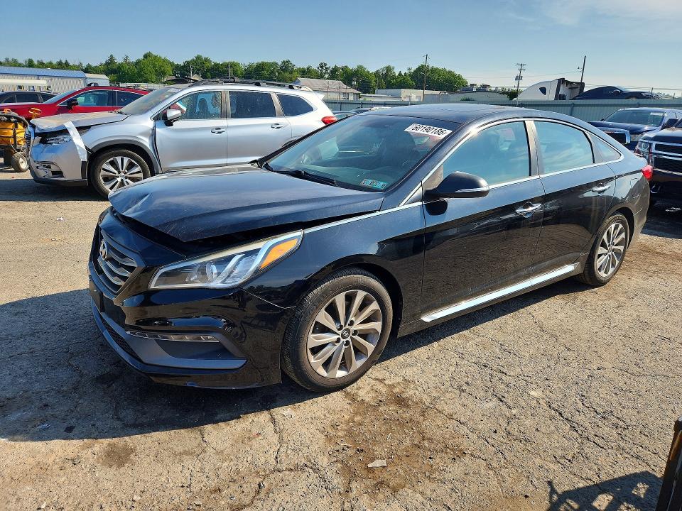 60190186 :رقم المزاد ، 5NPE34AF8GH411344 vin ، 2016 Hyundai Sonata مزاد بيع