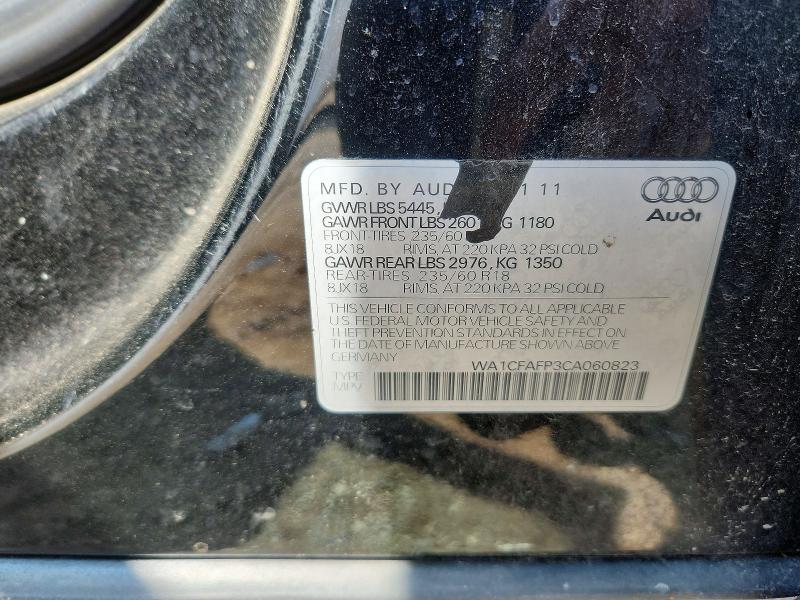 Aukcja sprzedaży 2012 Audi Q5, vin: WA1CFAFP3CA060823, numer aukcji: 61241326