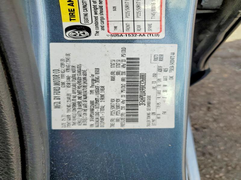 Aukcja sprzedaży 2011 Ford Fusion, vin: 3FAHP0JA9BR326880, numer aukcji: 60256506