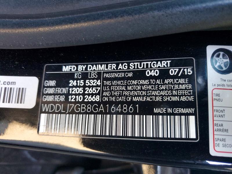 Продажа на аукционе авто 2016 Mercedes-benz Cls, vin: WDDLJ7GB8GA164861, номер лота: 62741986