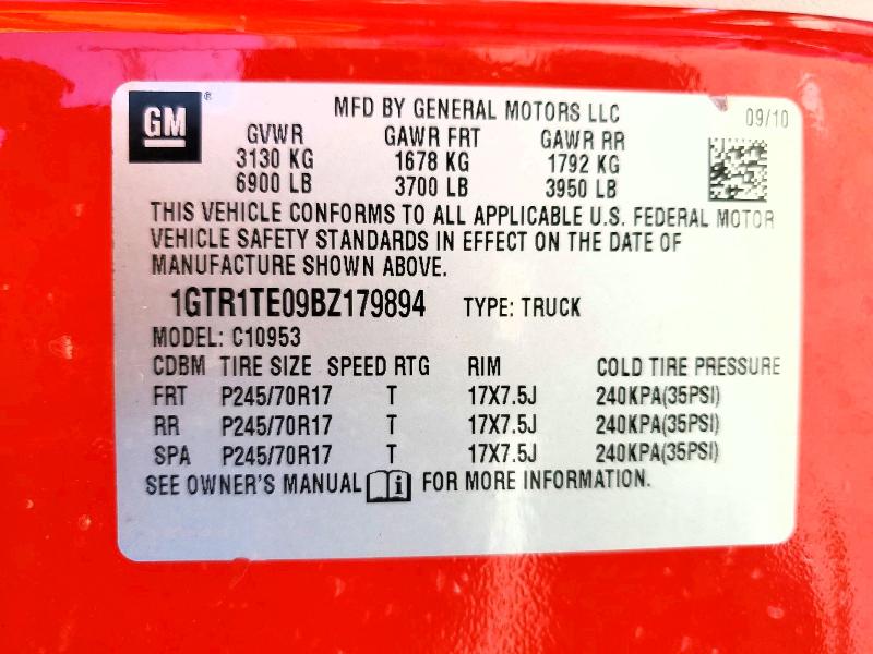 Продаж на аукціоні авто 2011 Gmc Sierra, vin: 1GTR1TE09BZ179894, номер лоту: 59683776