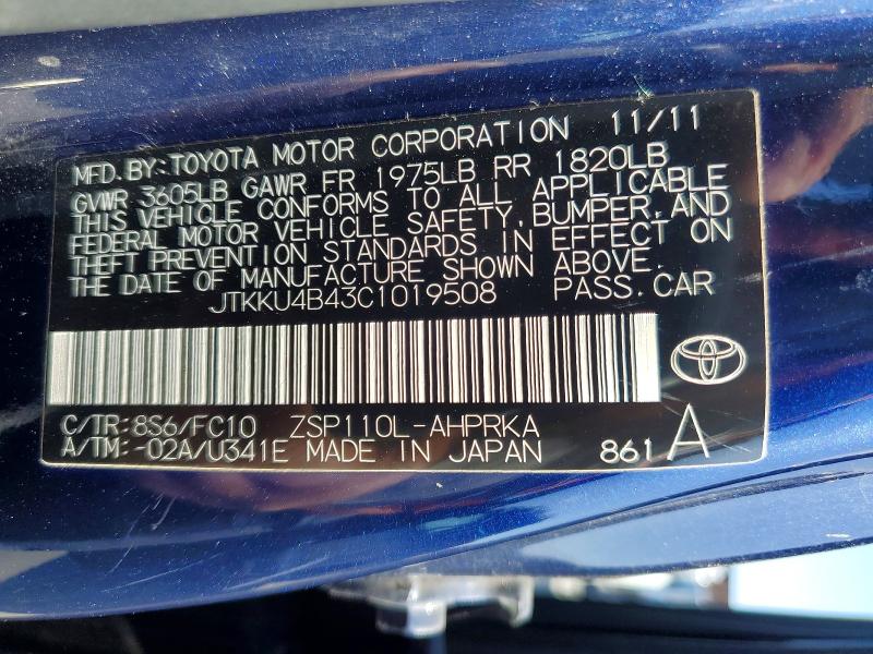 Продаж на аукціоні авто 2012 Scion Xd, vin: JTKKU4B43C1019508, номер лоту: 60460486