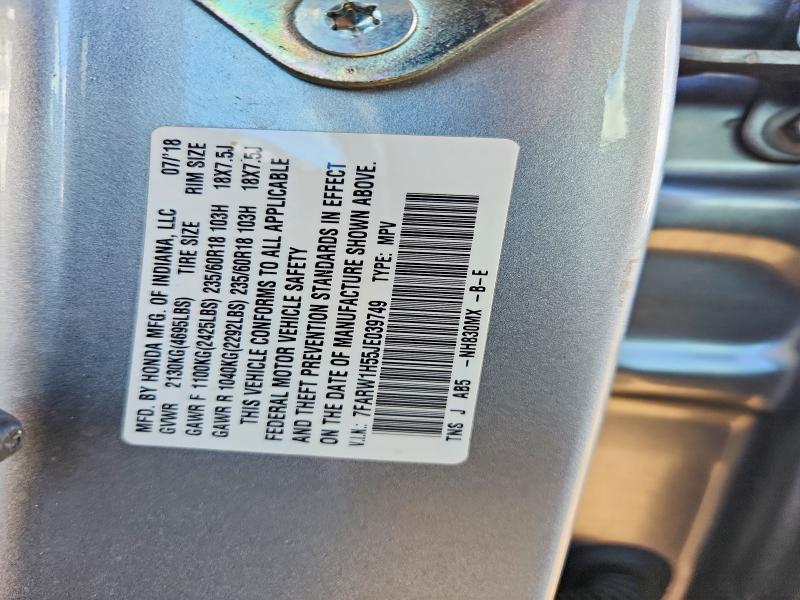 Aukcja sprzedaży 2018 Honda Cr-v, vin: 7FARW1H55JE039749, numer aukcji: 60140496