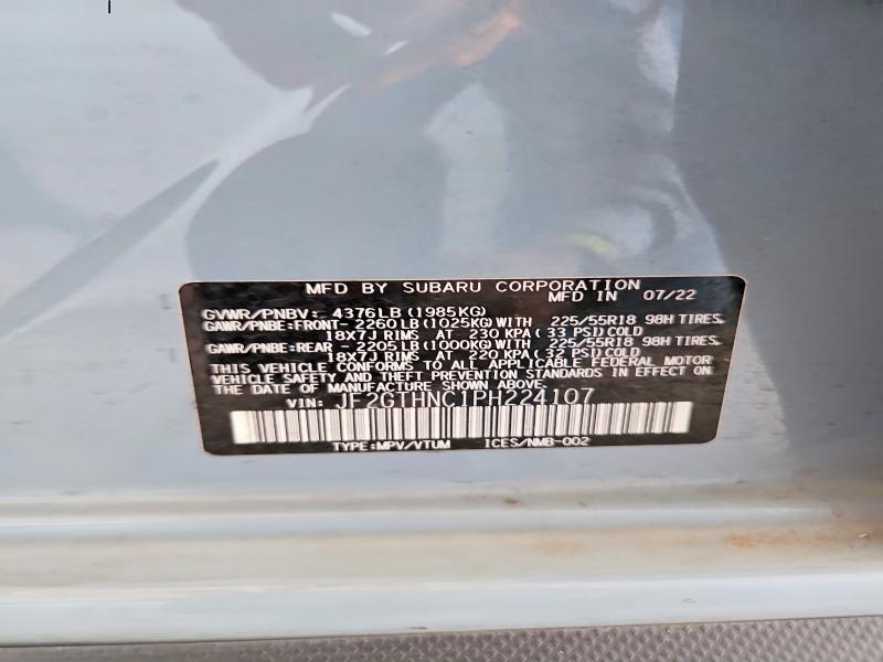 Продажа на аукционе авто 2023 Subaru Crosstrek, vin: JF2GTHNC1PH224107, номер лота: 59847636