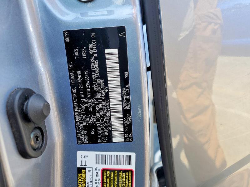 Aukcja sprzedaży 2022 Toyota Highlander, vin: 5TDHZRBH9NS244900, numer aukcji: 59068006