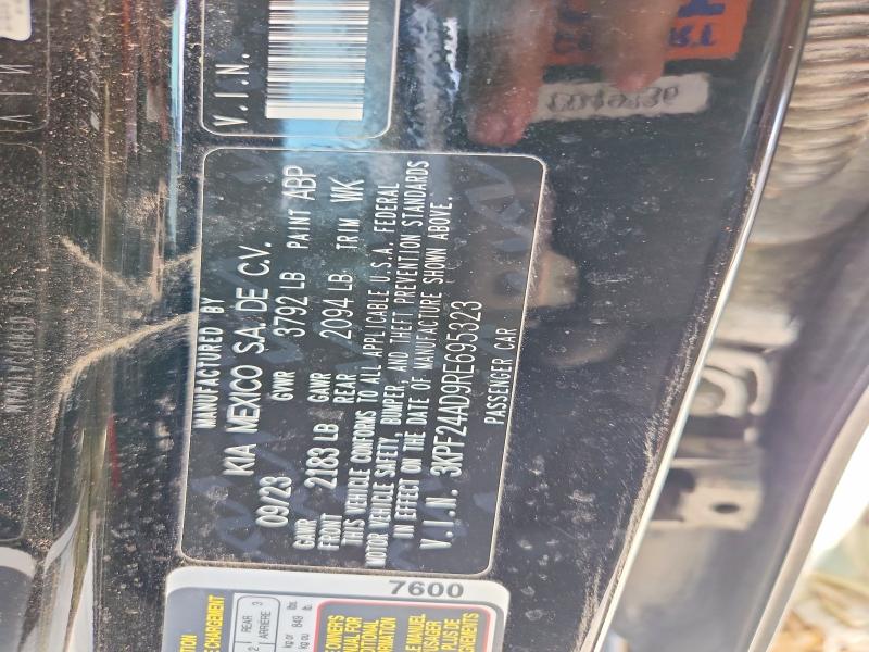 60578026 :رقم المزاد ، 3KPF24AD9RE695323 vin ، 2024 Kia Forte مزاد بيع