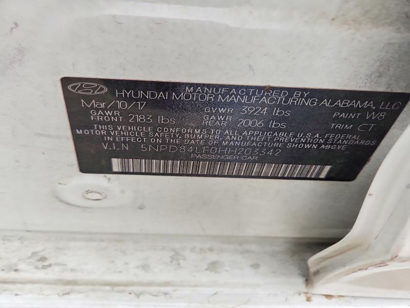 Aukcja sprzedaży 2017 Hyundai Elantra, vin: 5NPD84LF0HH203342, numer aukcji: 60951376