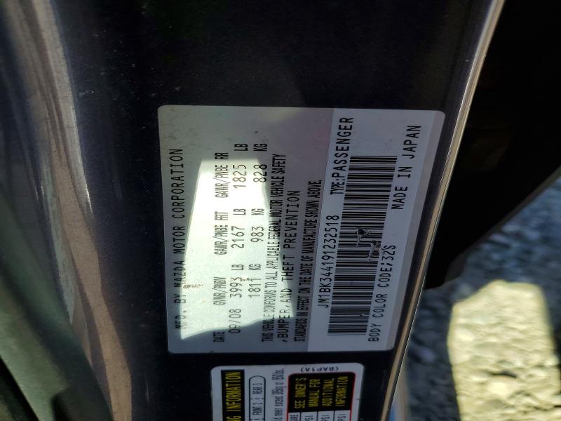 Aukcja sprzedaży 2009 Mazda 3, vin: JM1BK344191232518, numer aukcji: 60692416