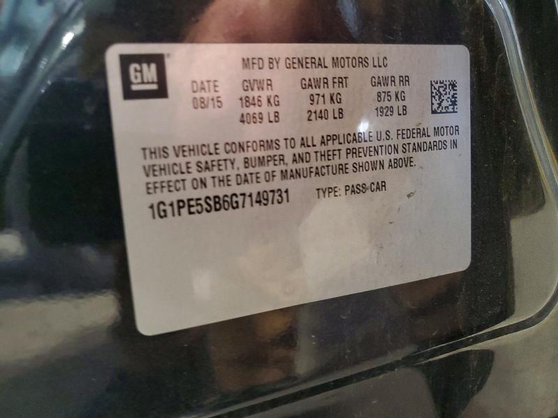Продажа на аукционе авто 2016 Chevrolet Cruze Limited, vin: 1G1PE5SB6G7149731, номер лота: 60206376