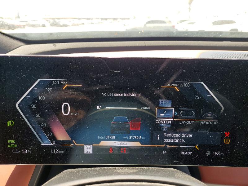 Auction sale of the 2025 Bmw Ix, vin: WB523CF09SCS36233, lot number: 61584466