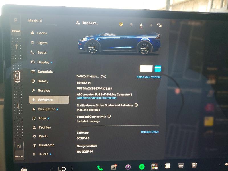Продаж на аукціоні авто 2023 Tesla Model X, vin: 7SAXCBE57PF378367, номер лоту: 60233476