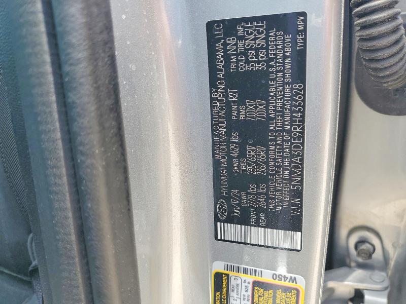 Продажа на аукционе авто 2024 Hyundai Tucson, vin: 5NMJA3DE9RH433628, номер лота: 60017516