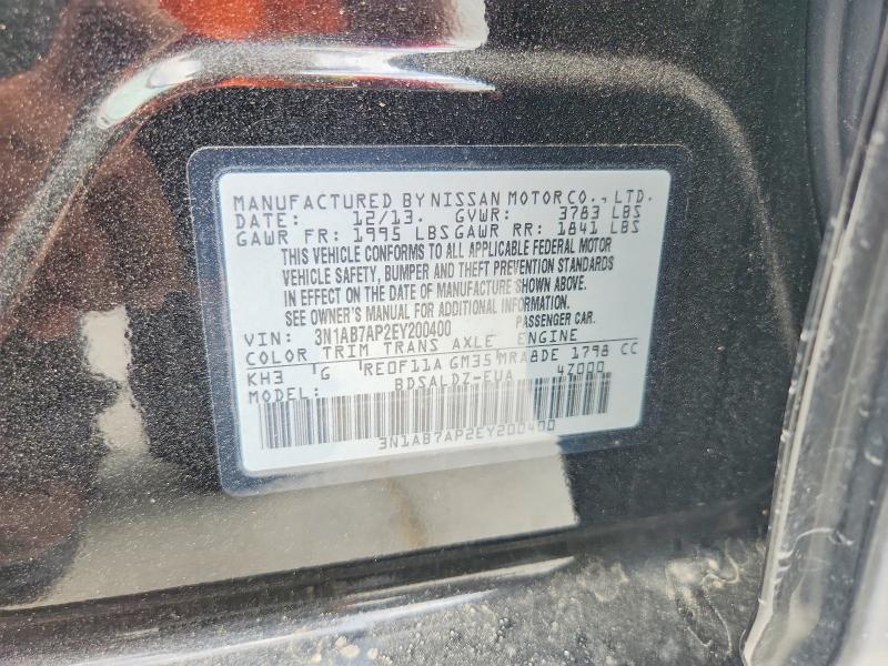 Aukcja sprzedaży 2014 Nissan Sentra, vin: 3N1AB7AP2EY200400, numer aukcji: 60471146