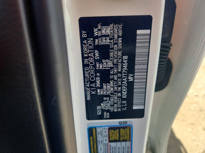 Aukcja sprzedaży 2026 Kia Seltos, vin: KNDEP2AA7T7946418, numer aukcji: 58156256