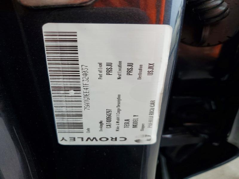 61025416 :رقم المزاد ، 7SAYGDEE4TF324037 vin ، 2026 Tesla Model Y مزاد بيع
