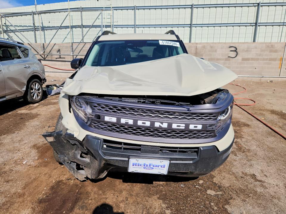 61862586 :رقم المزاد ، 3FMCR9BN5SRE61306 vin ، 2025 Ford Bronco Sport مزاد بيع
