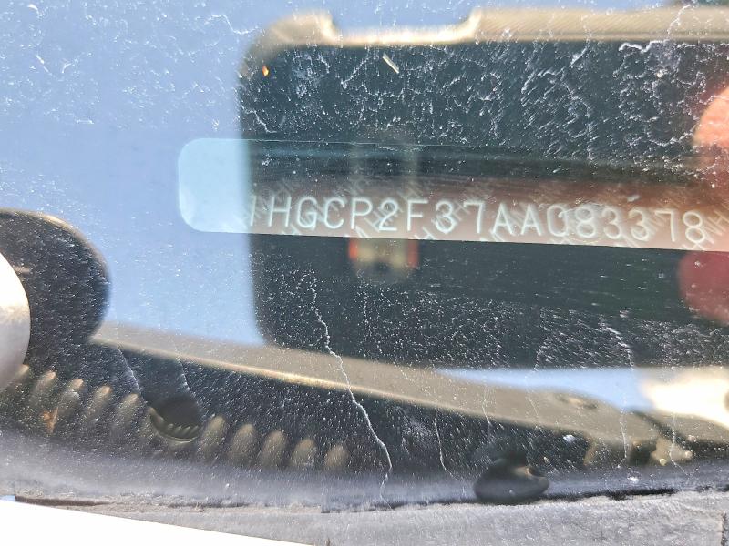 59606996 :رقم المزاد ، 1HGCP2F37AA083378 vin ، 2010 Honda Accord مزاد بيع