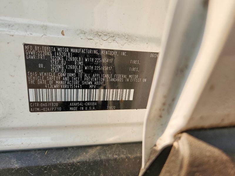 Aukcja sprzedaży 2024 Toyota Rav4, vin: 4T3LWRFVXRU151441, numer aukcji: 61568466