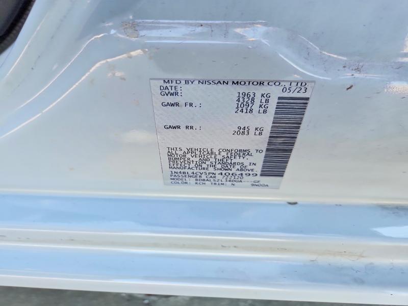 2023 Nissan Altima მანქანა იყიდება აუქციონზე, vin: 1N4BL4CV5PN406499, აუქციონის ნომერი: 62078676