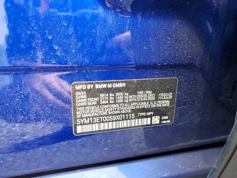 Aukcja sprzedaży 2025 Bmw X5, vin: 5YM13ET00S9X01115, numer aukcji: 59848746