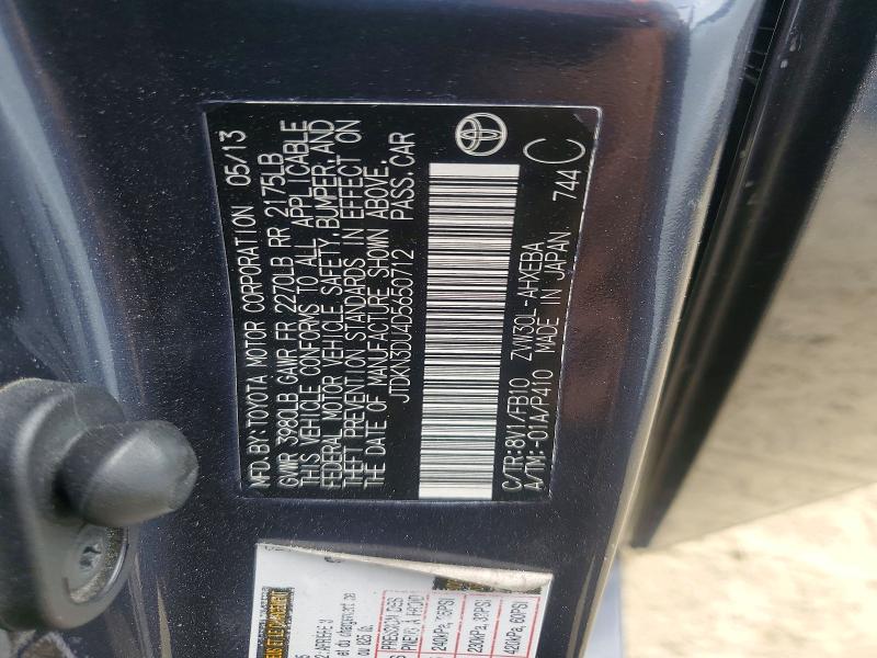 Продаж на аукціоні авто 2013 Toyota Prius, vin: JTDKN3DU4D5650712, номер лоту: 61200246
