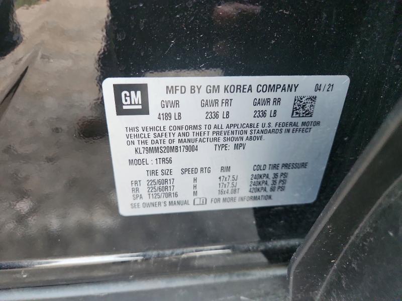61676796 :رقم المزاد ، KL79MMS20MB179004 vin ، 2021 Chevrolet Trailblazer مزاد بيع