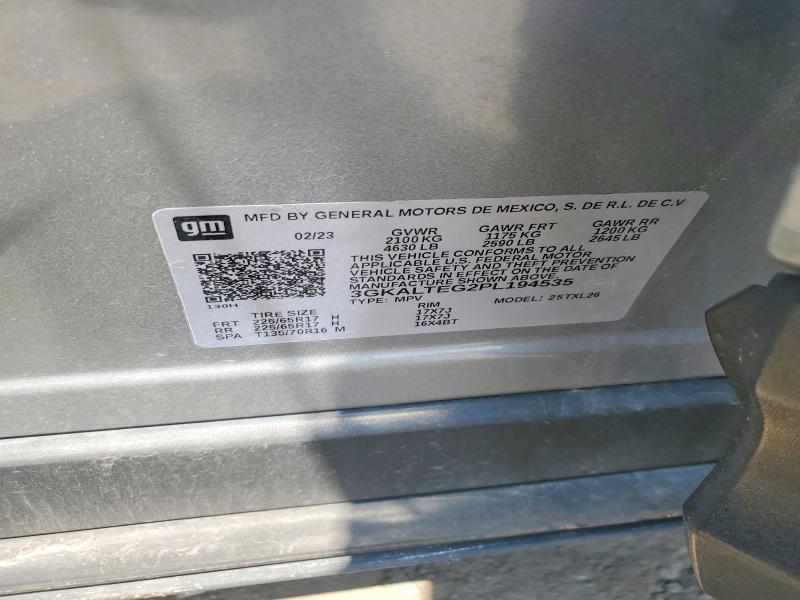 Продаж на аукціоні авто 2023 Gmc Terrain, vin: 3GKALTEG2PL194535, номер лоту: 60872526
