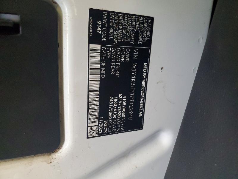 Aukcja sprzedaży 2023 Mercedes-benz Sprinter, vin: W1Y4KBHY1PT122940, numer aukcji: 62226976