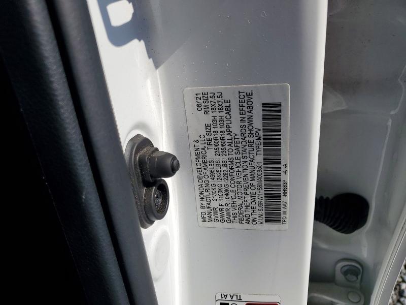 Aukcja sprzedaży 2021 Honda Cr-v, vin: 5J6RW1H58MA008501, numer aukcji: 85452175