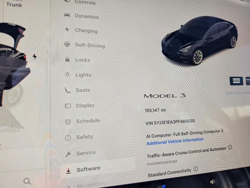 Продажа на аукционе авто 2023 Tesla Model 3, vin: 5YJ3E1EA3PF460030, номер лота: 62324136