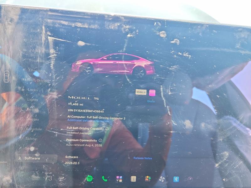 Aukcja sprzedaży 2021 Tesla Model S, vin: 5YJSA1E51MF439845, numer aukcji: 60271336