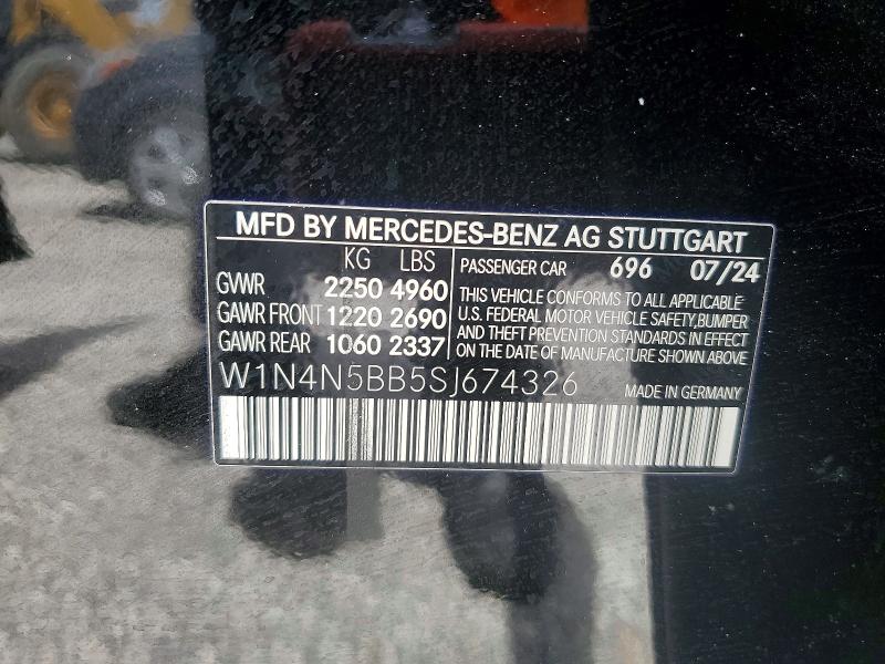 Aukcja sprzedaży 2025 Mercedes-benz Gla, vin: W1N4N5BB5SJ674326, numer aukcji: 59356236