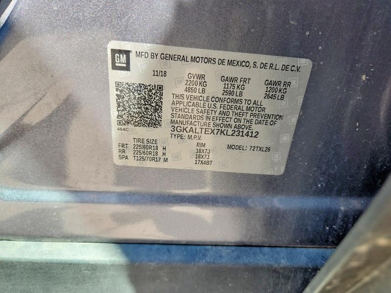 Продажа на аукционе авто 2019 Gmc Terrain, vin: 3GKALTEX7KL231412, номер лота: 62385986