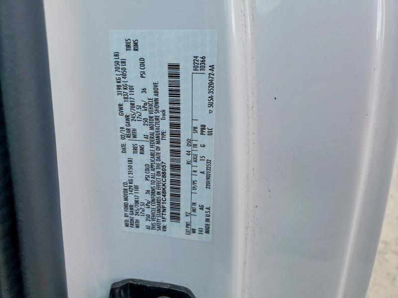 Aukcja sprzedaży 2019 Ford F150, vin: 1FTNF1C48KKC88057, numer aukcji: 59857196