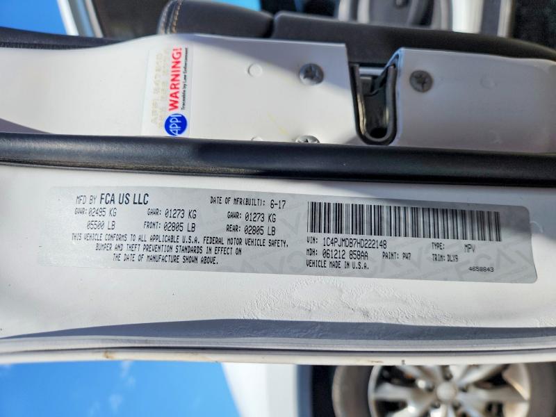 Продаж на аукціоні авто 2017 Jeep Cherokee, vin: 1C4PJMDB7HD222148, номер лоту: 62234566