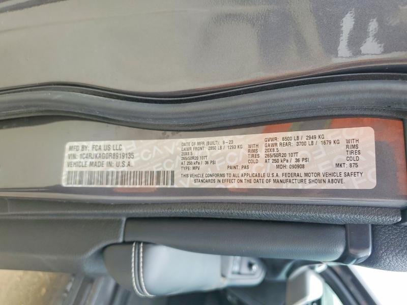 Auction sale of the 2024 Jeep Grand Cherokee, vin: 1C4RJKAG0R8919135, lot number: 59366606