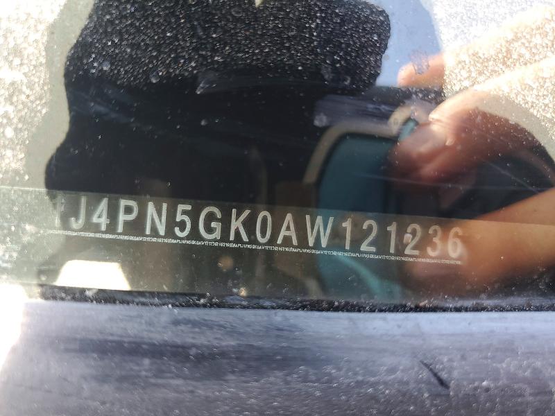 59388936 :رقم المزاد ، 1J4PN5GK0AW121236 vin ، 2010 Jeep Liberty مزاد بيع