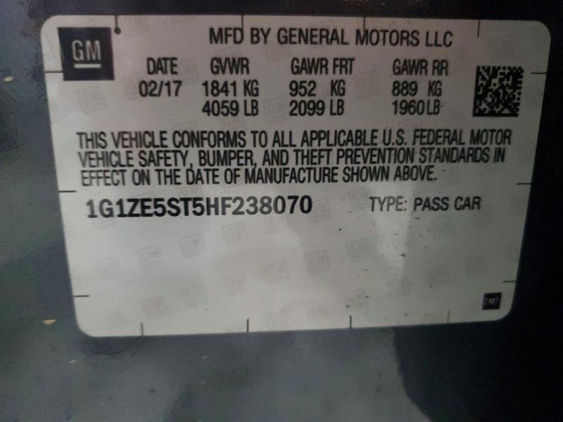 Продажа на аукционе авто 2017 Chevrolet Malibu, vin: 1G1ZE5ST5HF238070, номер лота: 61904226