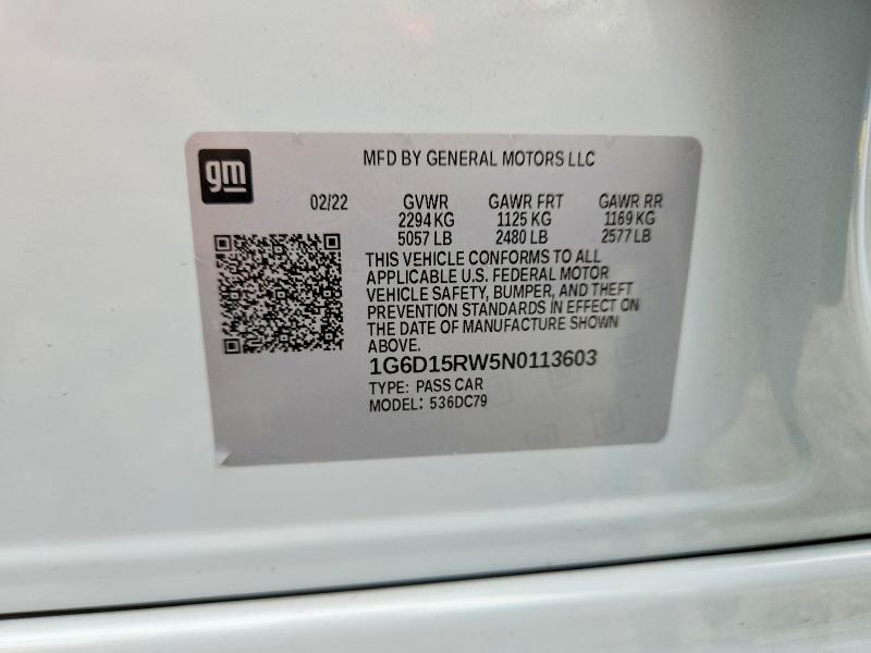 Продажа на аукционе авто 2022 Cadillac Ct5, vin: 1G6D15RW5N0113603, номер лота: 61729476