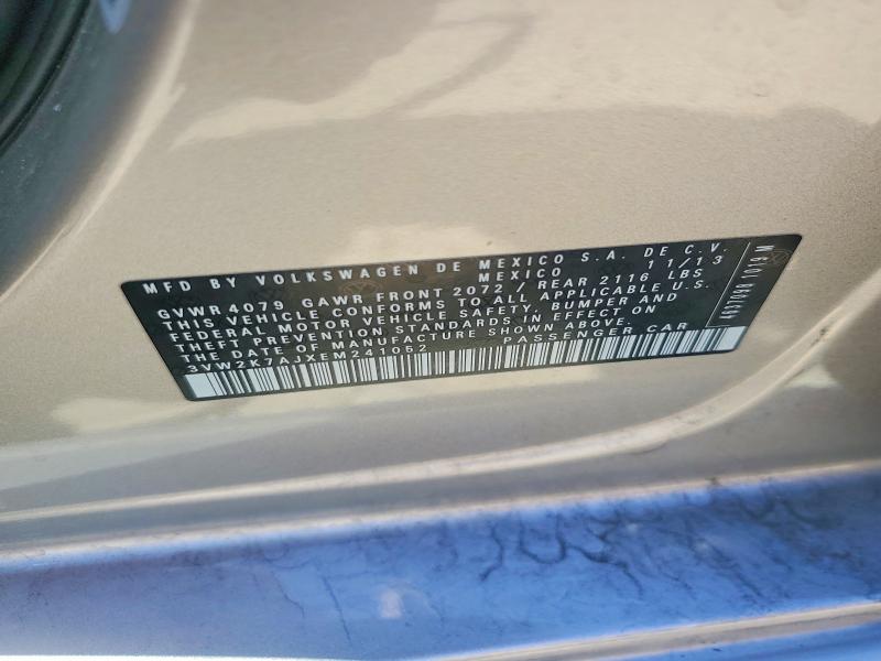 Aukcja sprzedaży 2014 Volkswagen Jetta, vin: 3VW2K7AJXEM241052, numer aukcji: 60416806