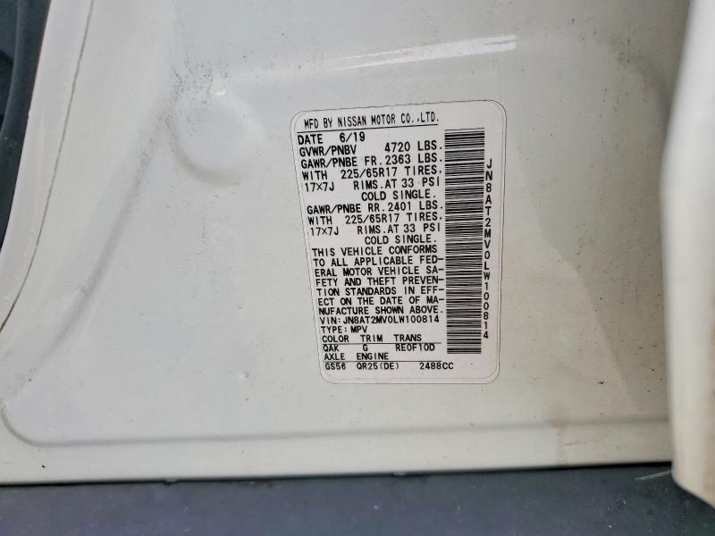 Auction sale of the 2020 Nissan Rogue, vin: JN8AT2MV0LW100814, lot number: 59552526